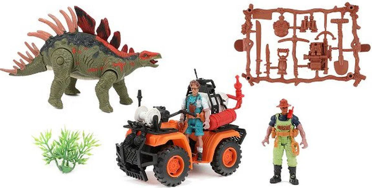 Игровой набор Toi-Toys Мир динозавров: динозавр с джипом foto