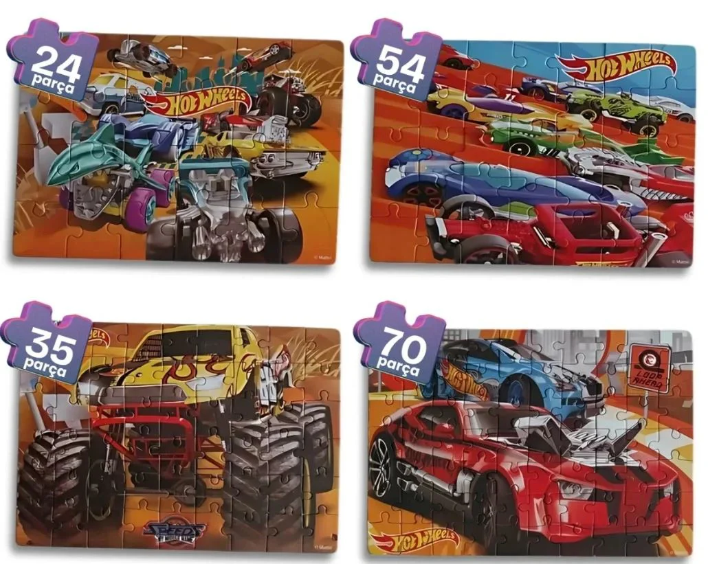Пазл Hot Wheels 4 в 1 foto