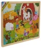 Puzzle din lemn Woody Animale de la ferma, 48 el. foto