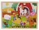 Puzzle din lemn Woody Animale de la ferma, 48 el. foto