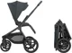 Carucior 2 in 1 KikkaBoo Goya Platinum Graphite foto