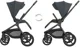 Carucior 2 in 1 KikkaBoo Goya Platinum Graphite foto