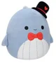 Jucarie de plus Squishmallows Balena albastra Samir, 30 cm foto