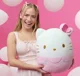 Jucarie de plus Squishmallows Hello Kitty, Roz foto