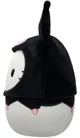 Jucarie de plus Squishmallows Hello Kitty in costum Kuromi, 20 cm foto