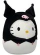 Jucarie de plus Squishmallows Hello Kitty in costum Kuromi, 20 cm foto