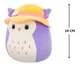 Jucarie de plus Squishmallows Bufnita Holly, 19 cm foto