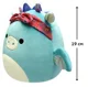 Мягкая игрушка Squishmallows Синий дракон с банданой, 19 см foto