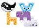 Set de joaca educativ Kiddi Smart Animalute-puzzle, 12 buc. foto