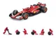 Set de joaca Bburago Pit Pass Ferrari SF-24, 1:43 foto