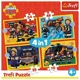 Puzzle Trefl 4 in 1 Firefighter on call Fireman Sam foto