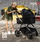 Коляска для детей 2 в 1 Dada Flux с адаптерами Черная foto