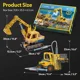 Puzzle 3D CubicFun Excavator si Stivuitor foto