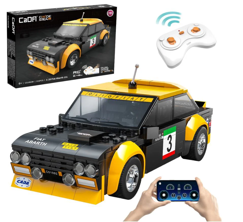 Constructor cu telecomanda CaDa Fiat Abarth 131, 216 el. foto