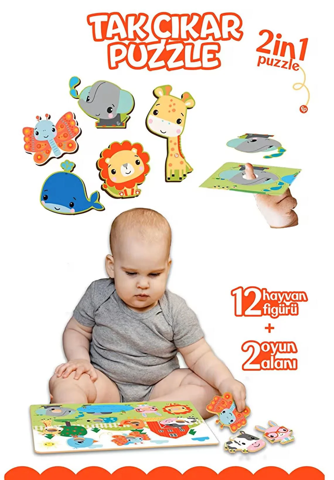 Обучающий пазл Fisher-Price Ферма foto