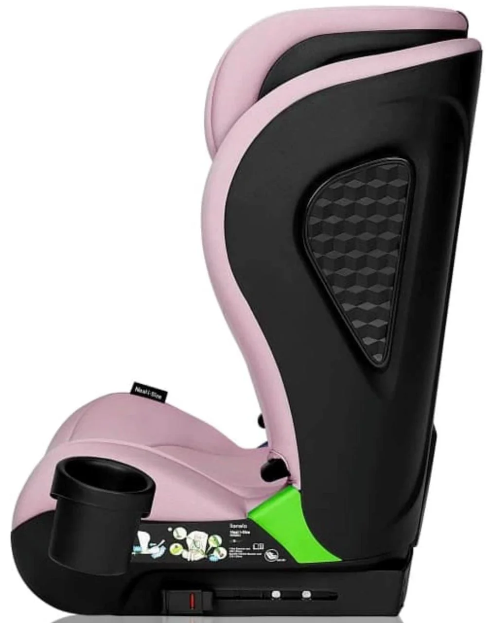 Автокресло Lionelo Isofix Neal, 15-36 кг, Розовое foto