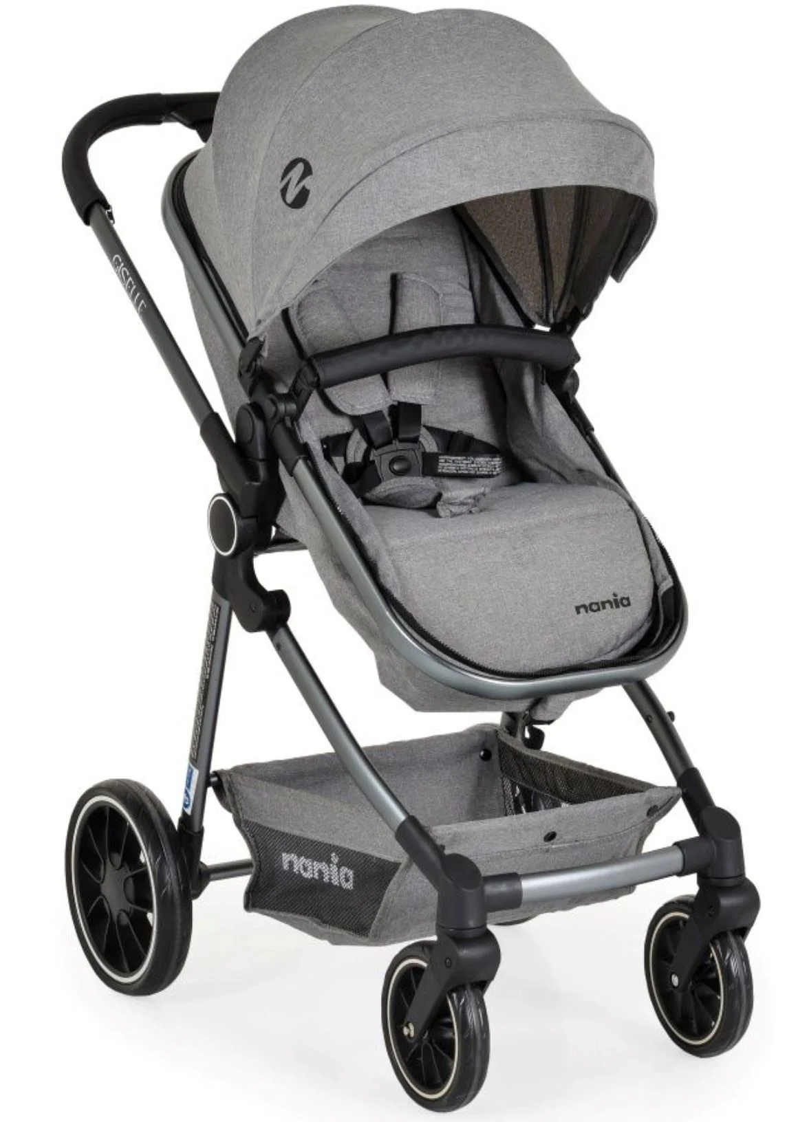 Carucior 2 in 1 Moni Giselle Gri foto