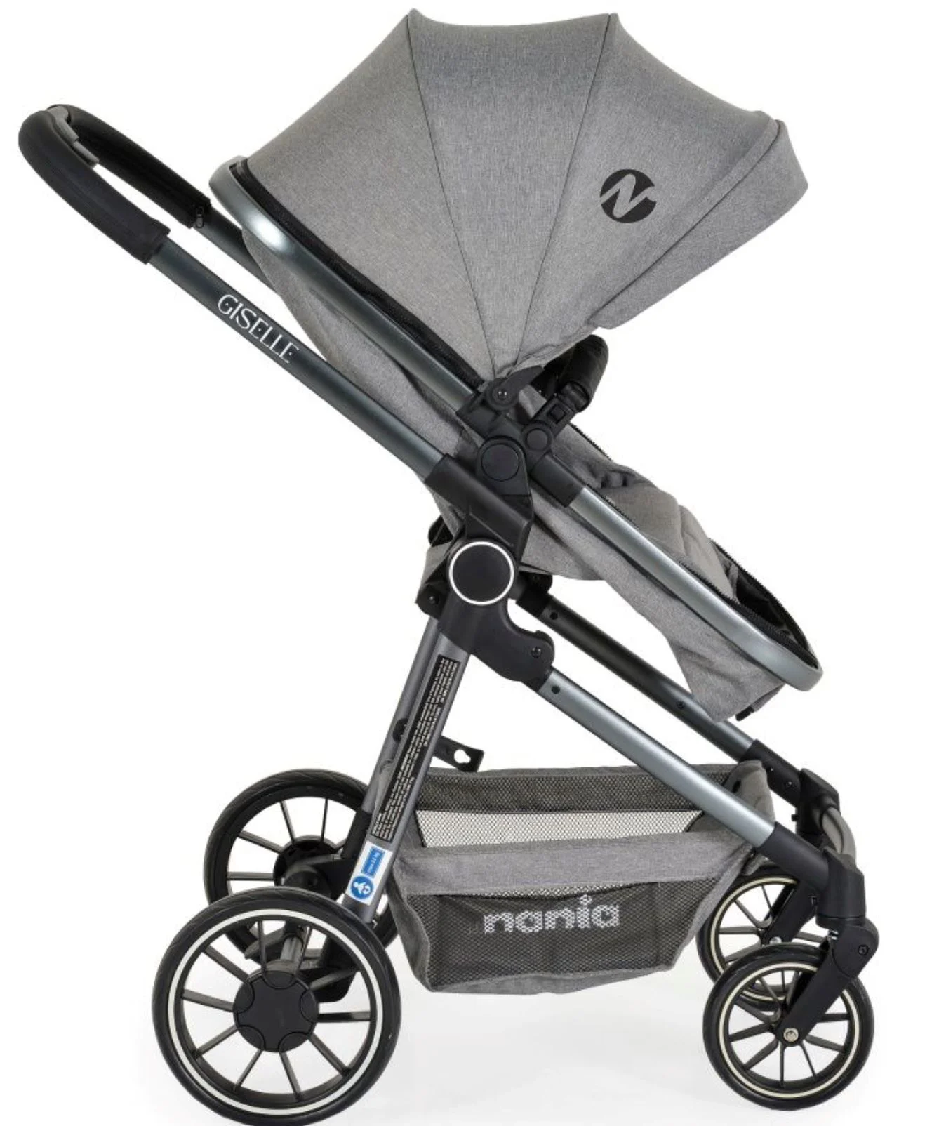 Carucior 2 in 1 Moni Giselle Gri foto