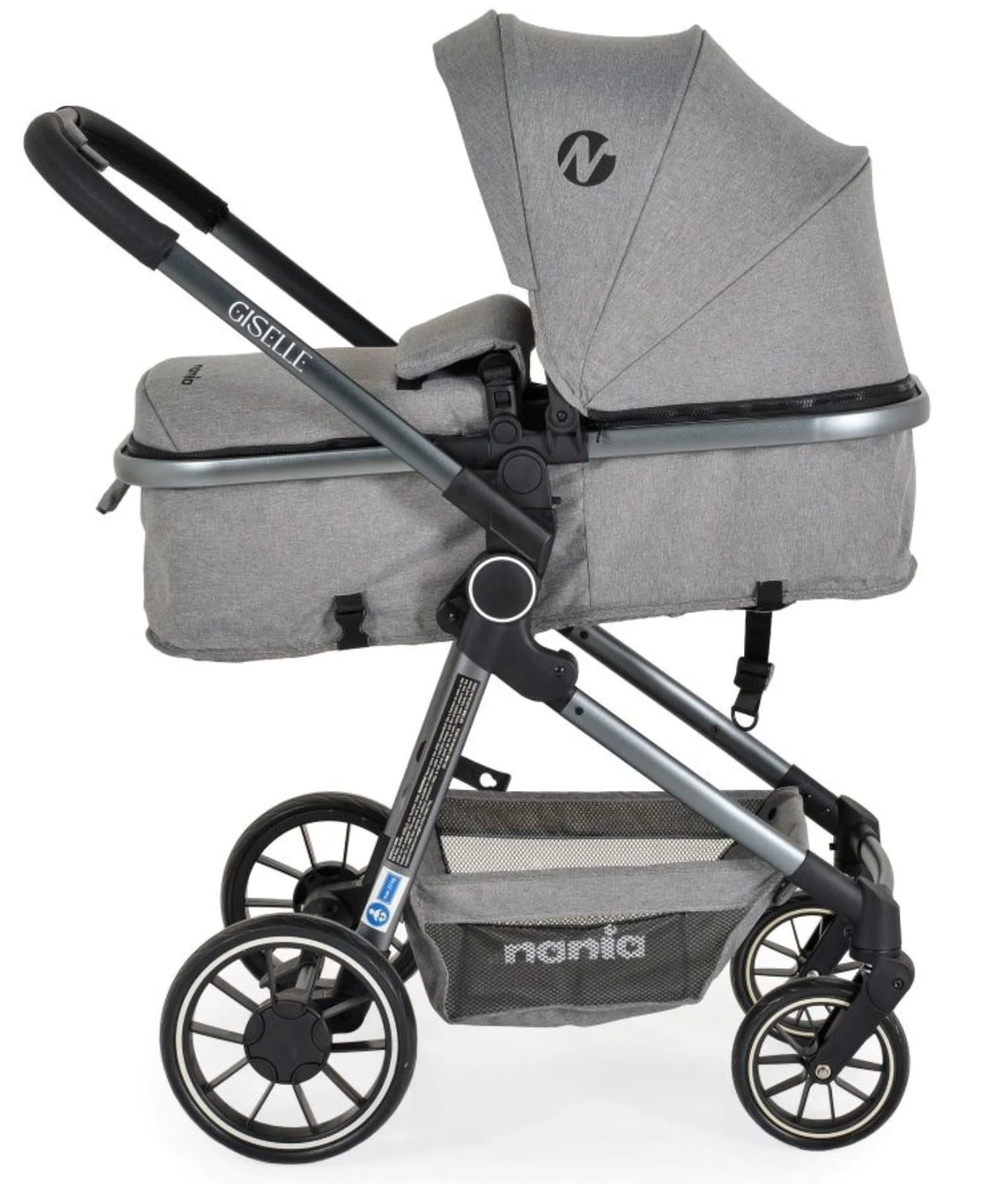 Carucior 2 in 1 Moni Giselle Gri foto