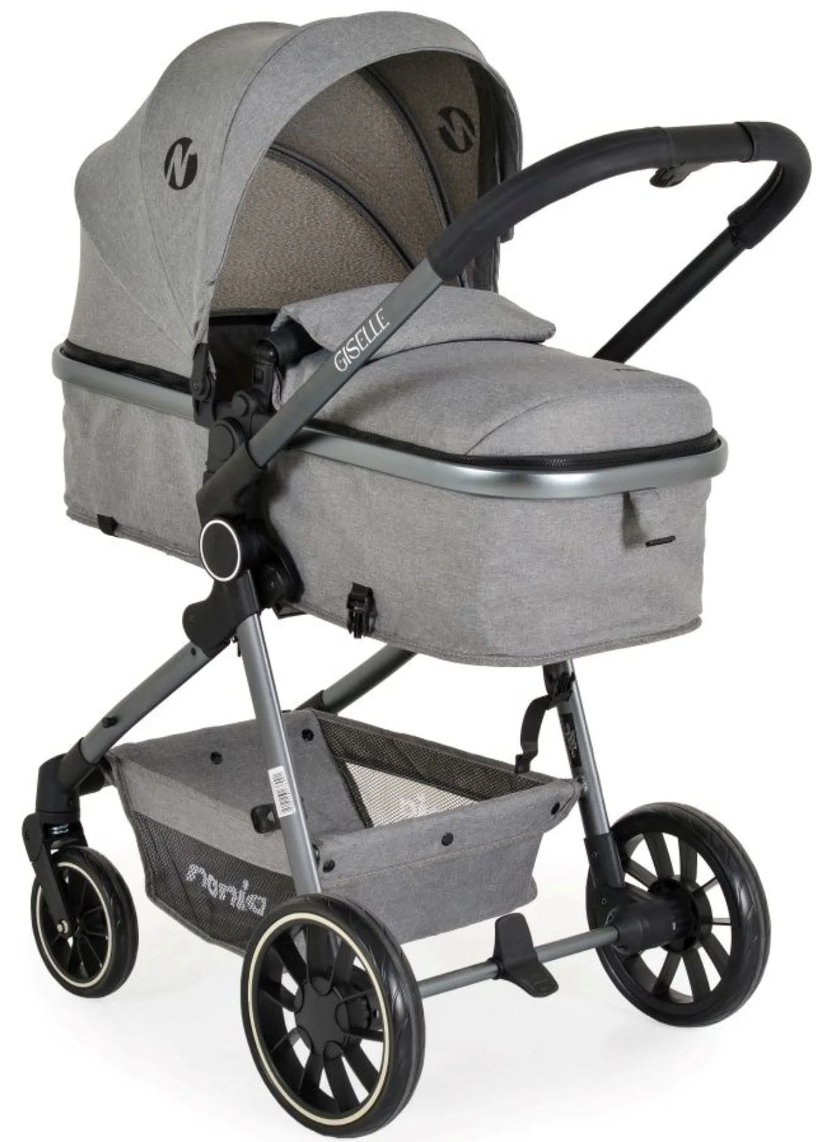 Carucior 2 in 1 Moni Giselle Gri foto