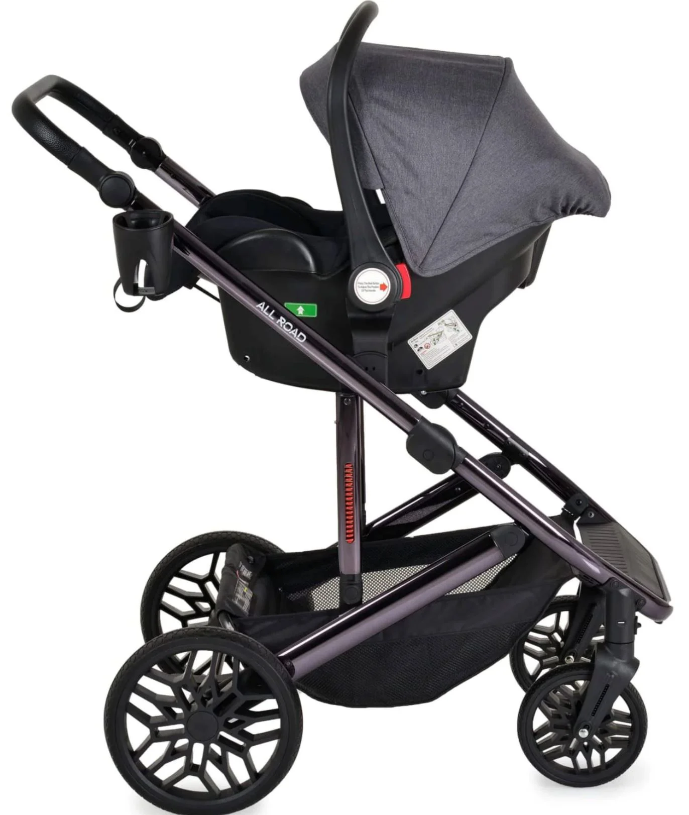 Carucior 3 in 1 Moni All Road Gri foto