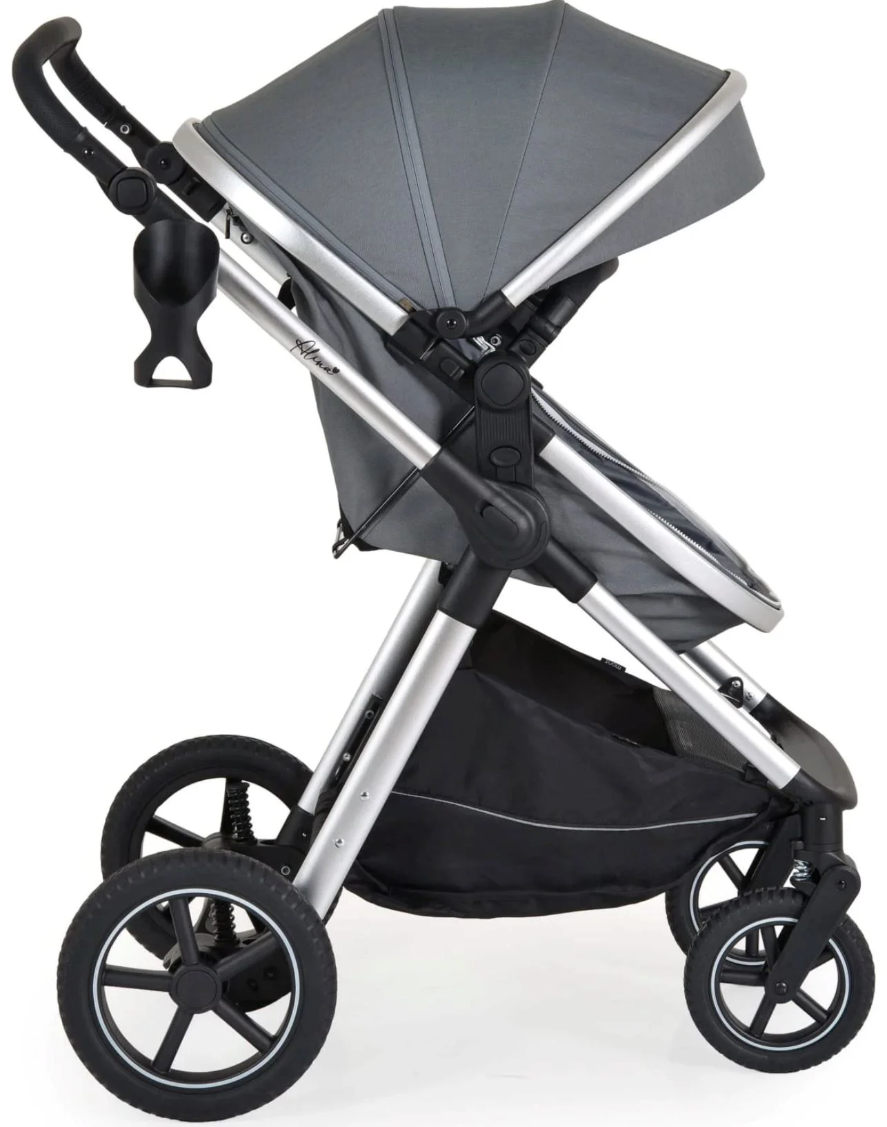 Carucior 3 in 1 Moni Alina Titanium Gri foto