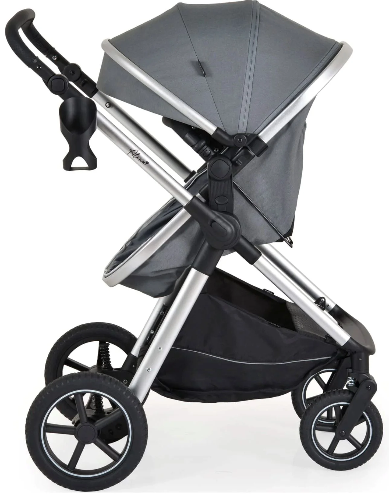 Carucior 3 in 1 Moni Alina Titanium Gri foto