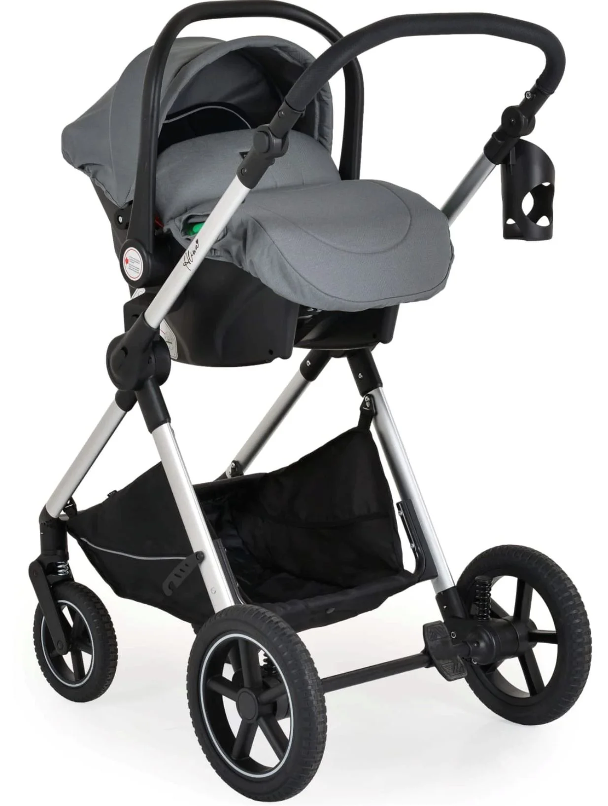 Carucior 3 in 1 Moni Alina Titanium Gri foto