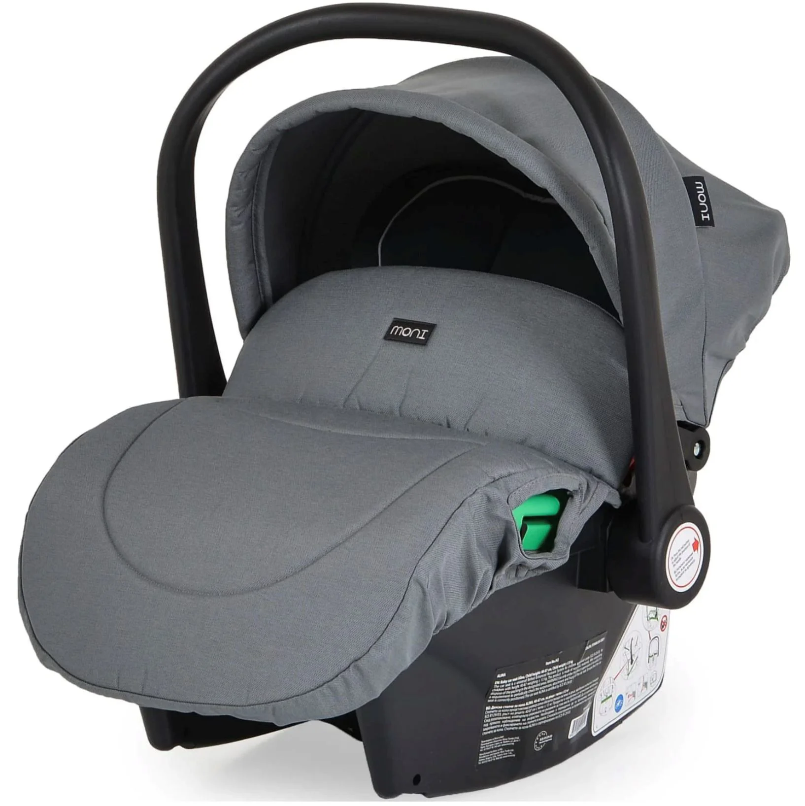 Carucior 3 in 1 Moni Alina Titanium Gri foto
