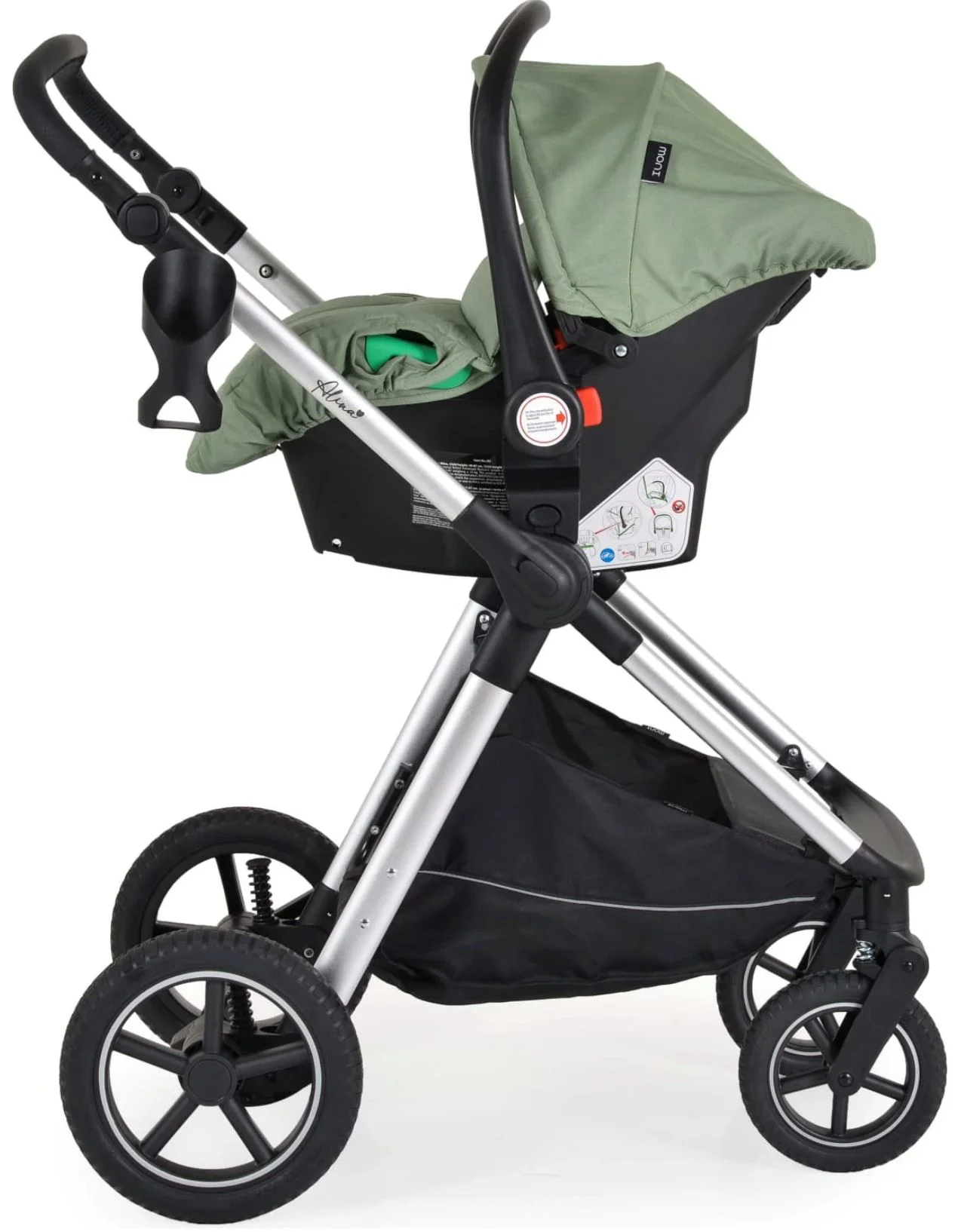 Carucior 3 in 1 Moni Alina Verde foto
