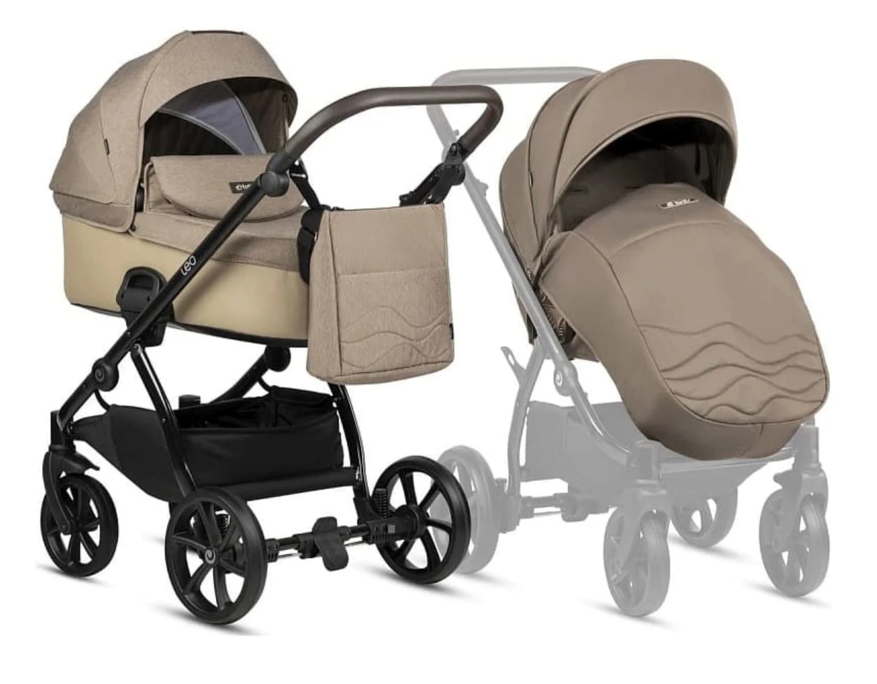 Carucior 2 in 1 Tutis Leo Caramel foto