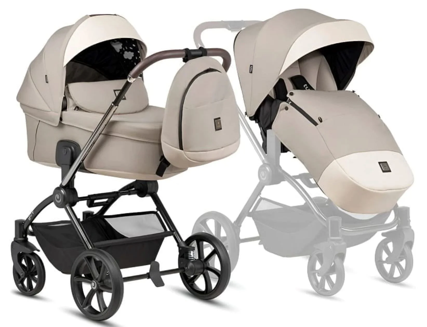 Carucior 2 in 1 Tutis Gio Plus Bej foto