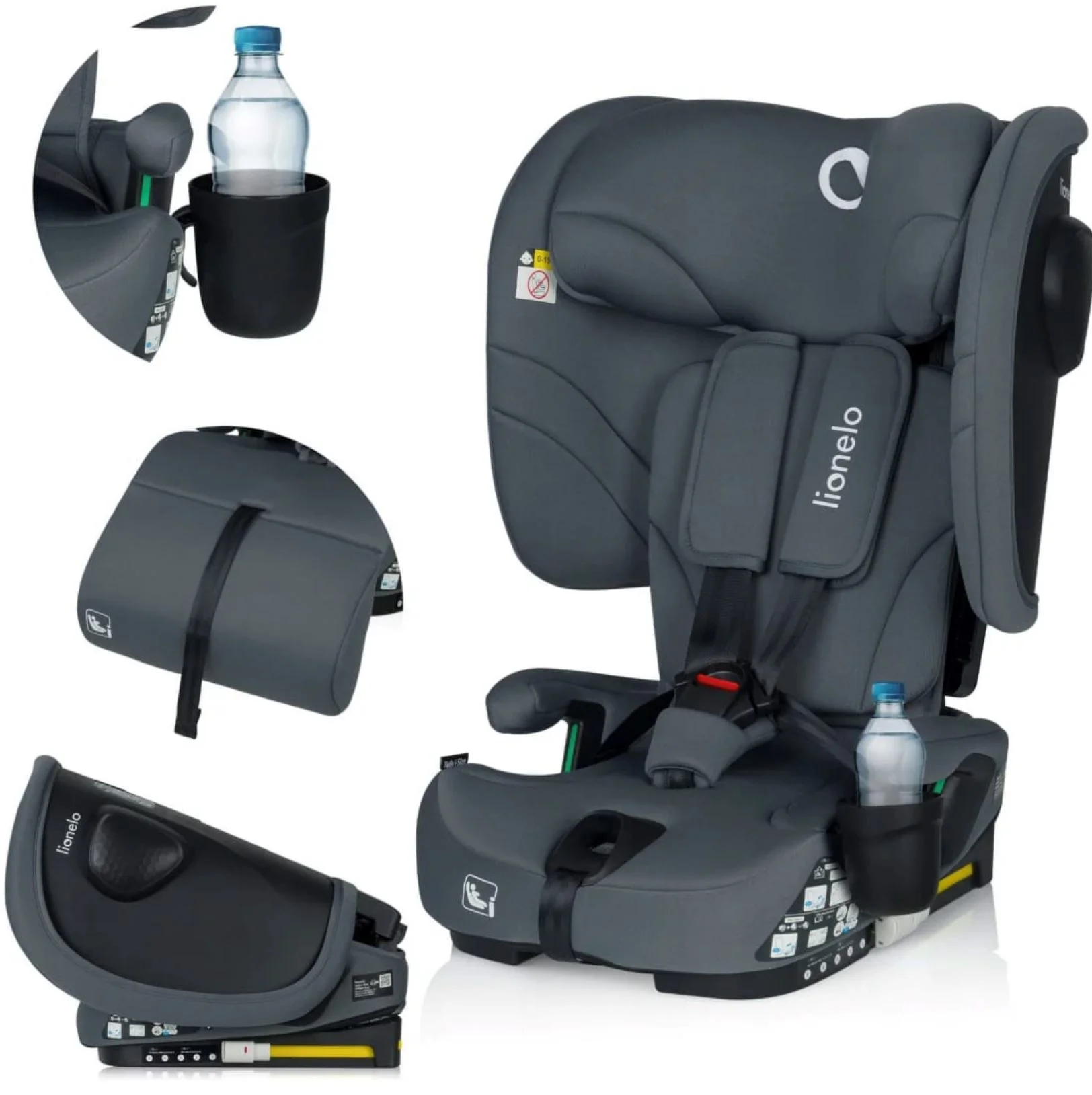 Автокресло Lionelo Isofix Nelly, 9-36 кг, Серый foto