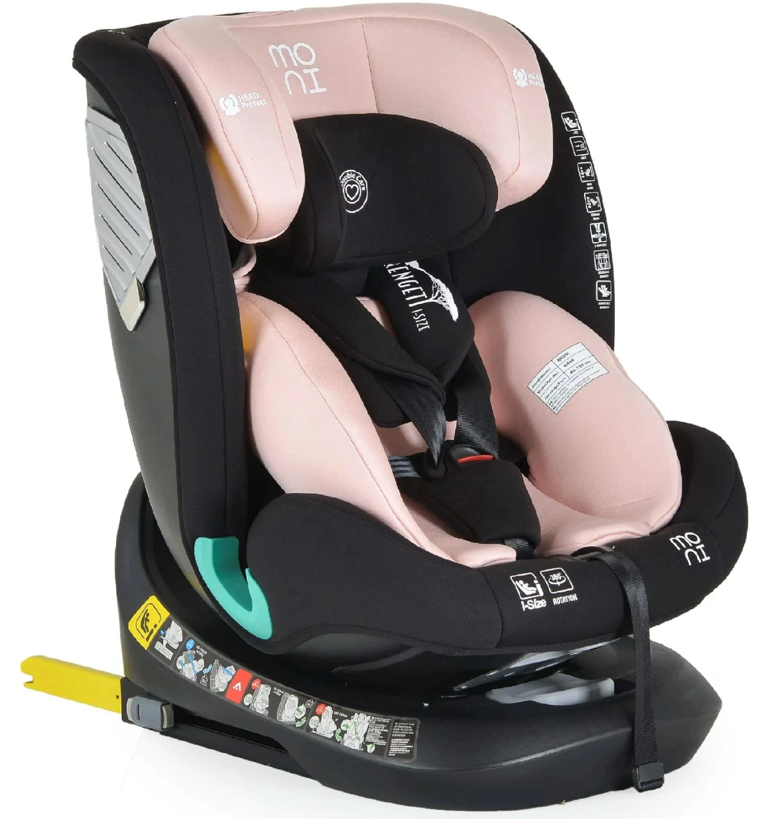 Автокресло Moni Serengeti Isofix, Розовый foto