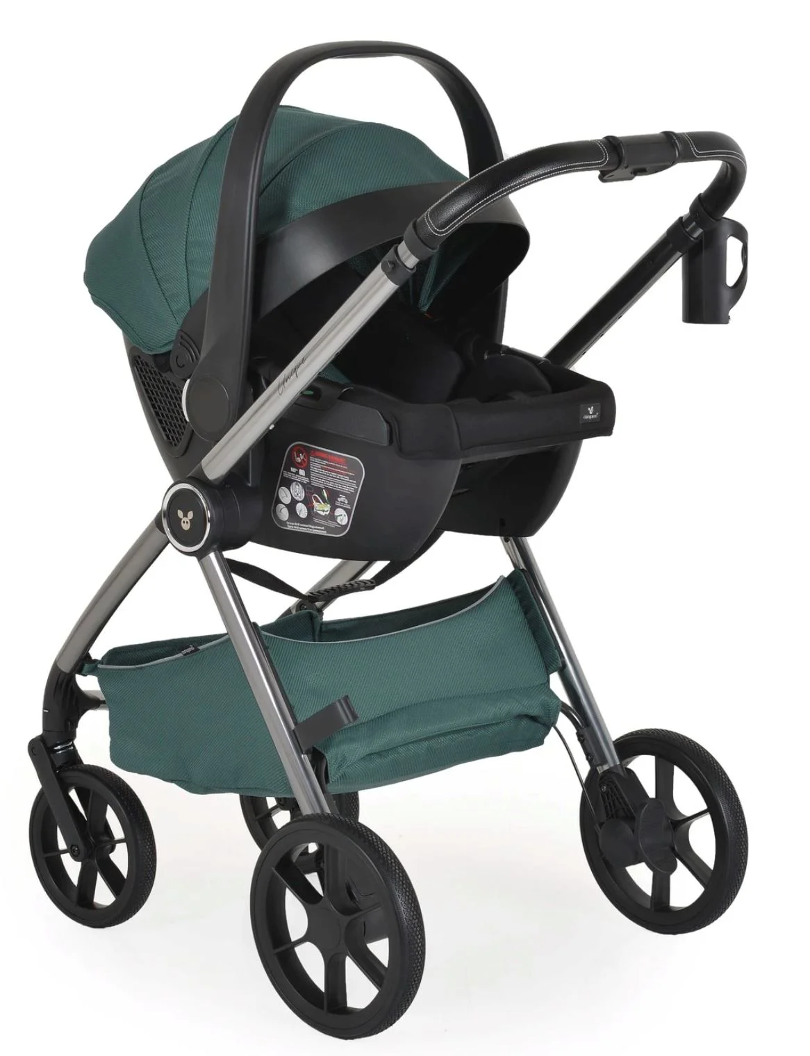 Carucior 3 in 1 Moni Unique Pine Verde foto