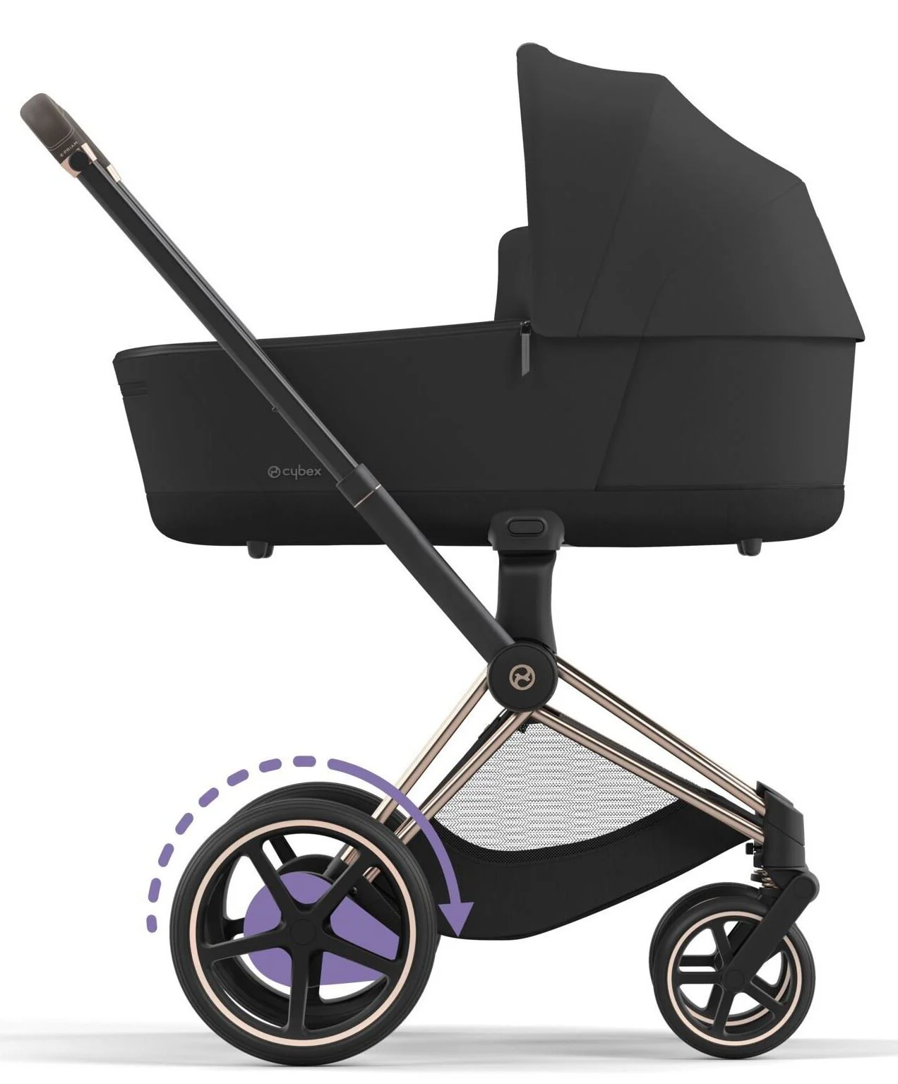 Cadru pentru carucior Cybex e-Priam RBA Rosegold foto
