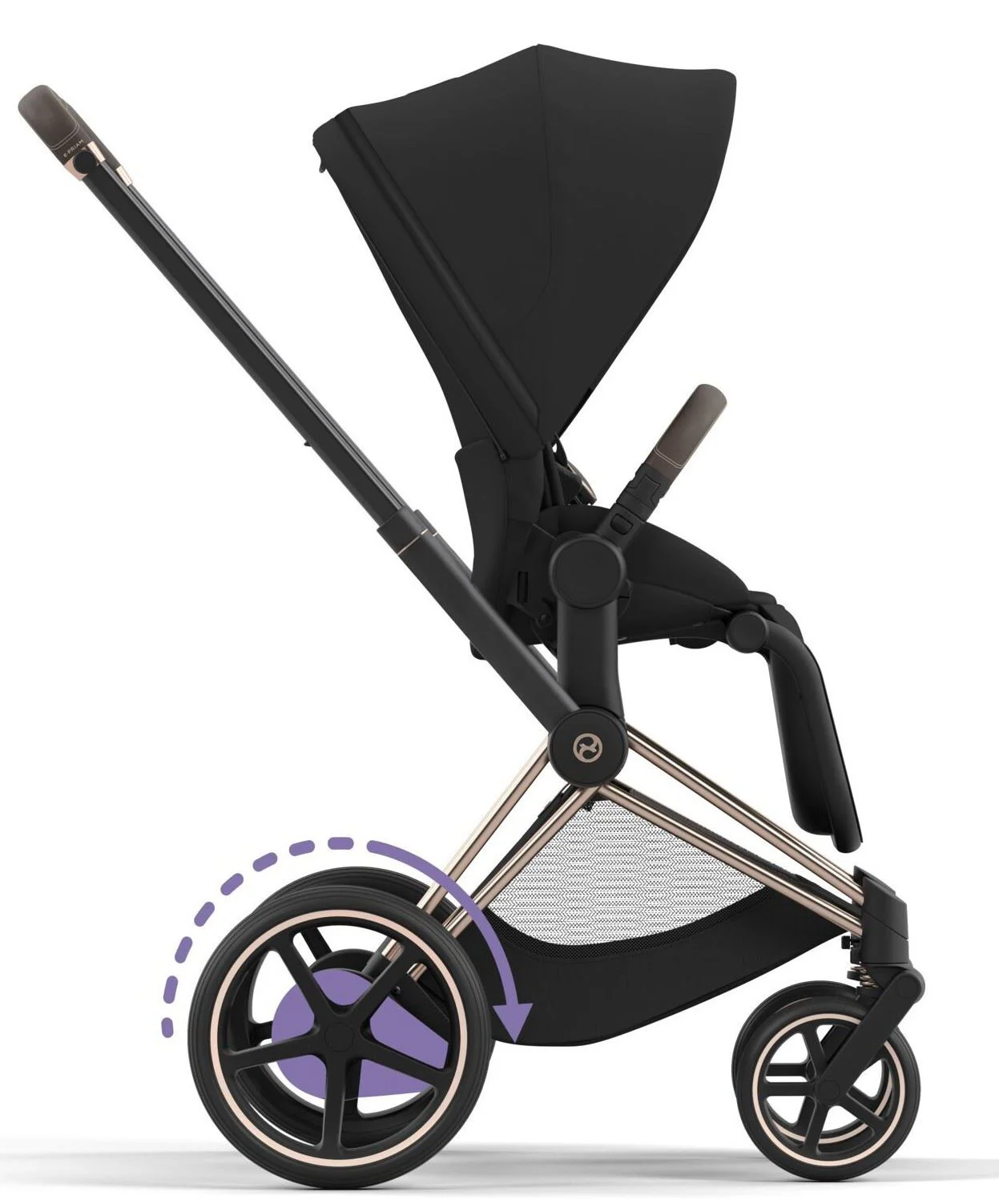 Cadru pentru carucior Cybex e-Priam RBA Rosegold foto