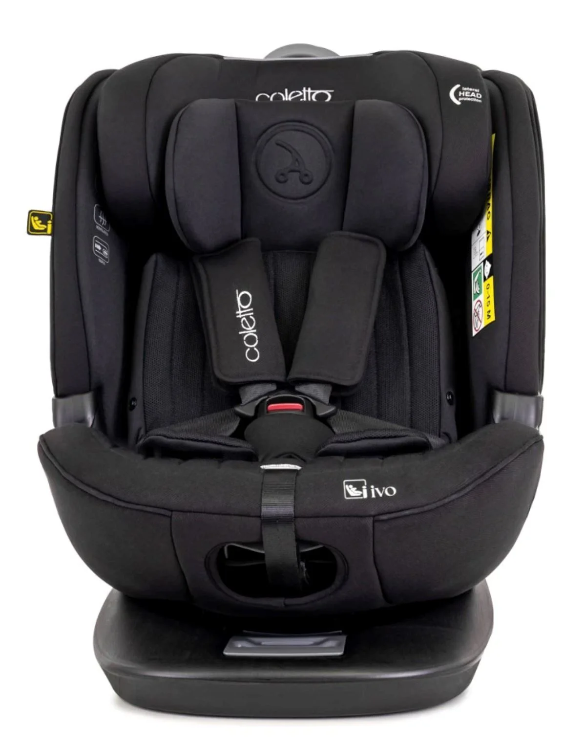 Scaun auto rotativ Coletto Ivo, 0-36 kg, Negru foto