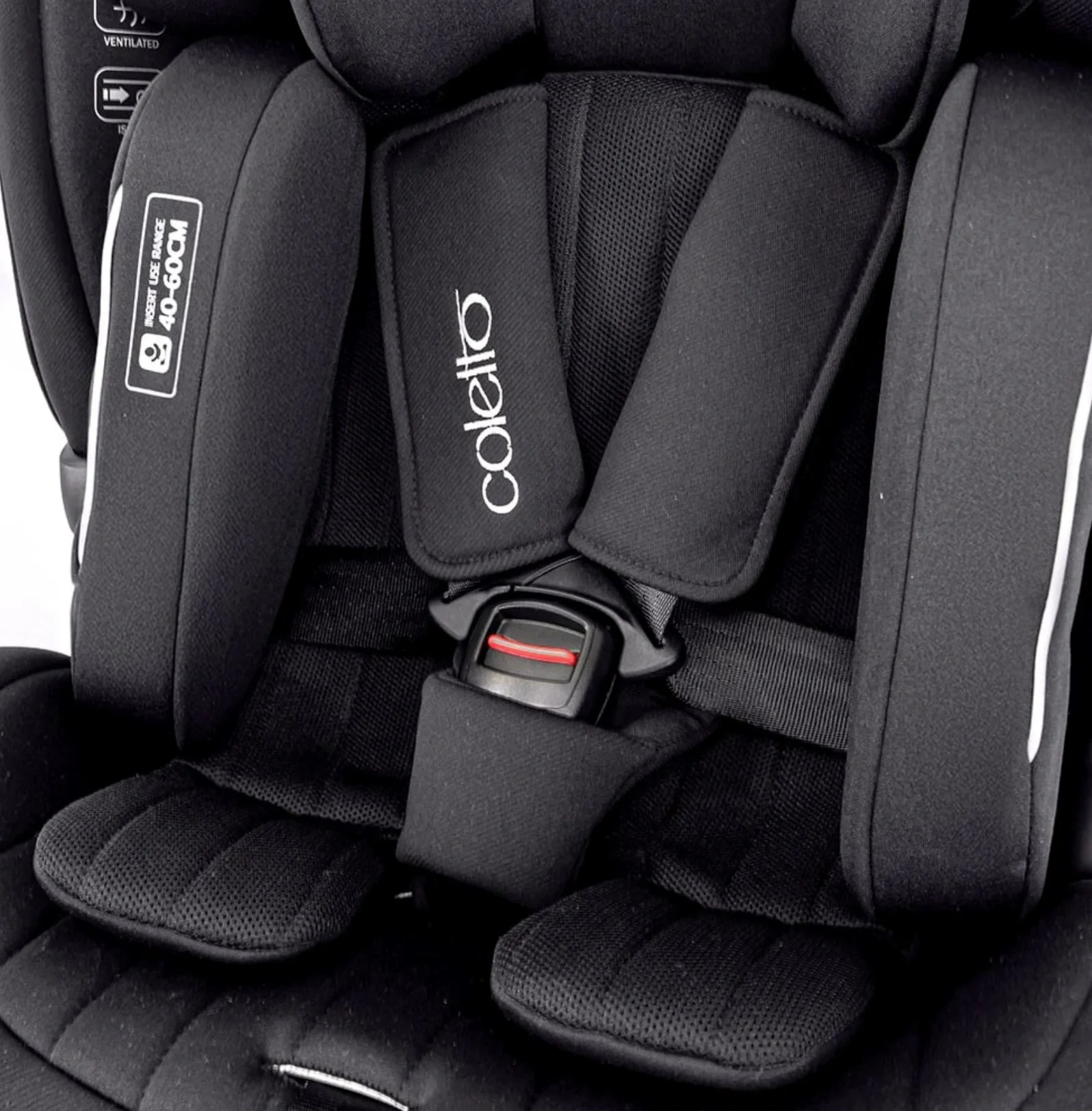 Scaun auto rotativ Coletto Ivo, 0-36 kg, Negru foto