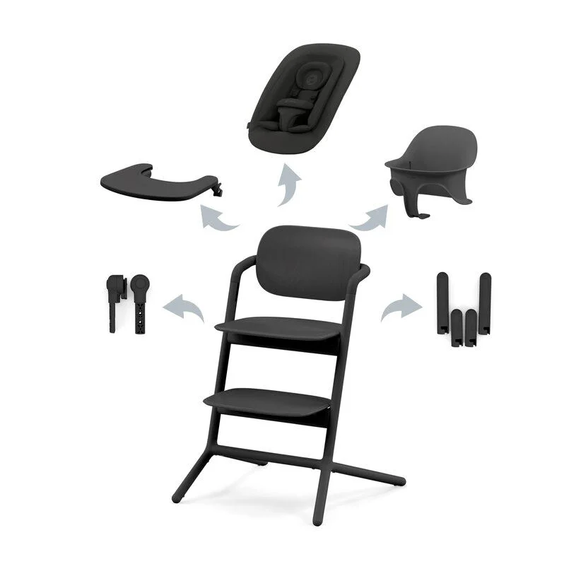 Стульчик для кормления 4-в-1 Cybex Lemo Stunning Black foto