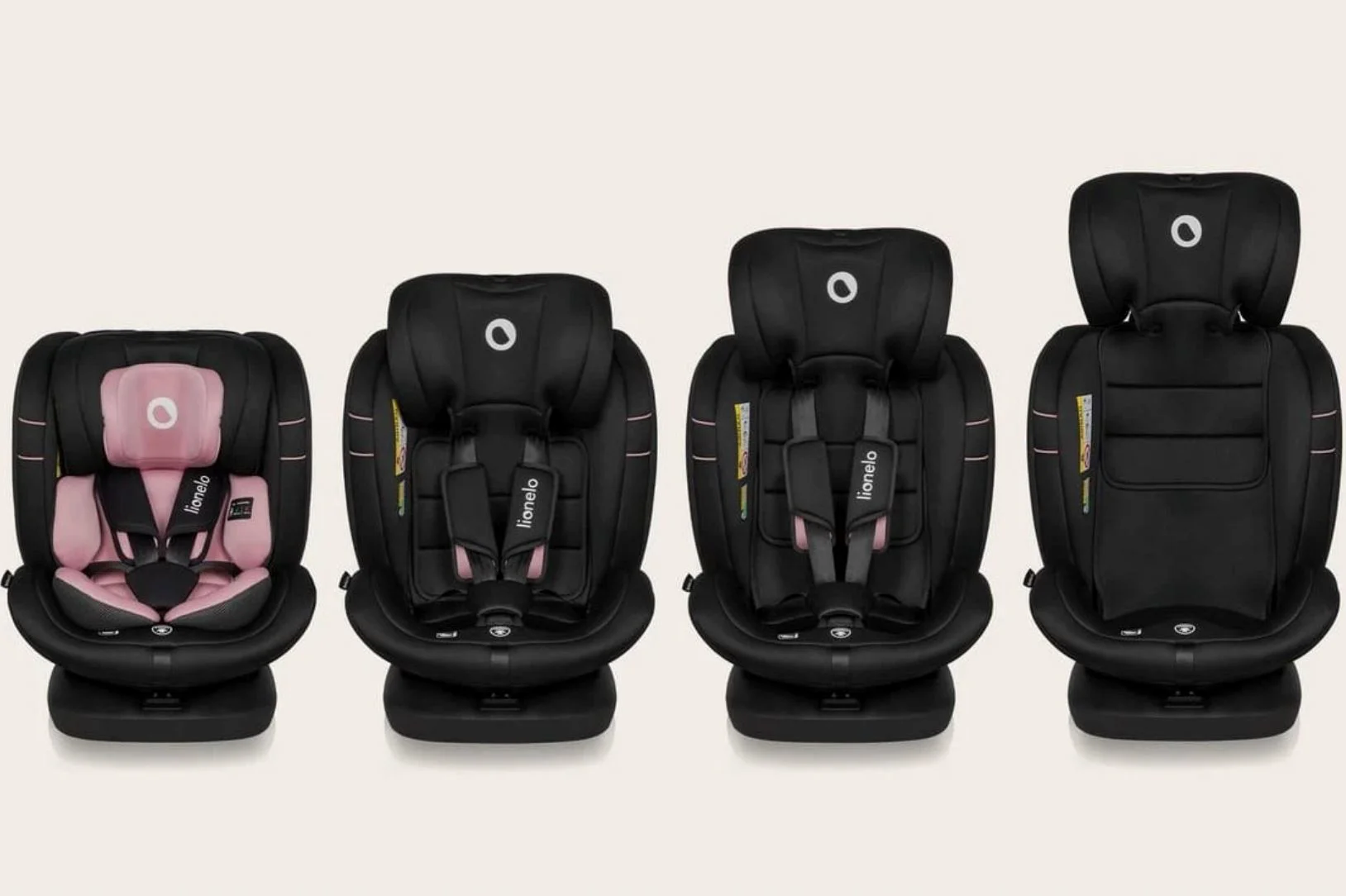 Автокресло Lionelo Isofix Bastiaan, 0‑36 кг, Розовый foto
