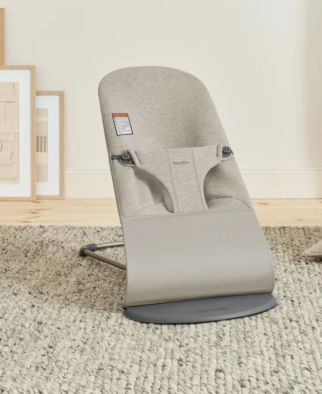 Кресло-шезлонг BabyBjorn Bliss Sand Grey, 3D Jersey foto