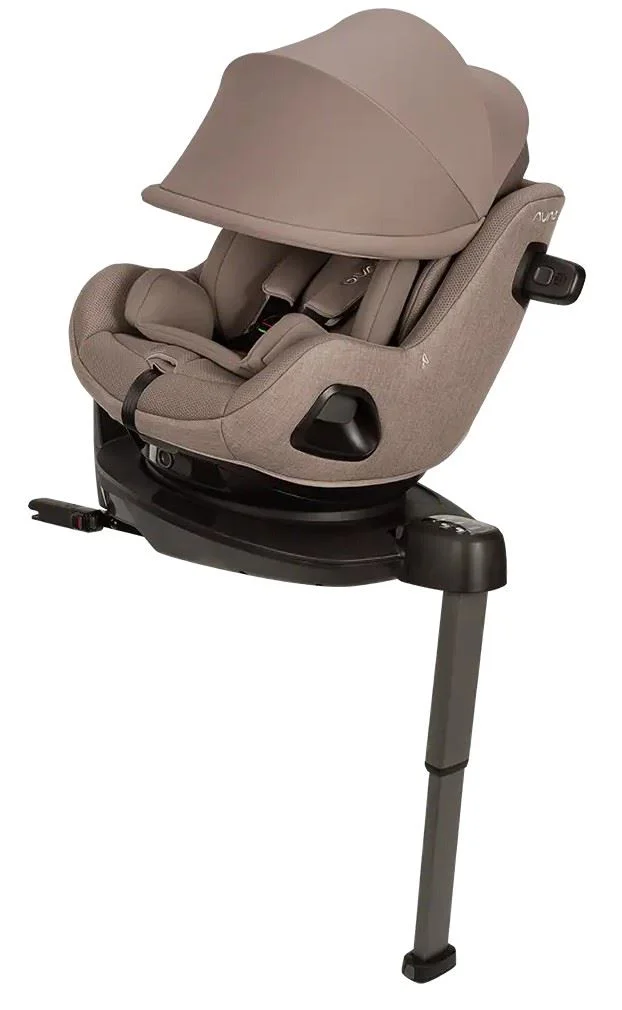 Scaun auto cu isofix Nuna i-Size PRUU Aire Cedar cu capotina integrata, 40-105 cm foto