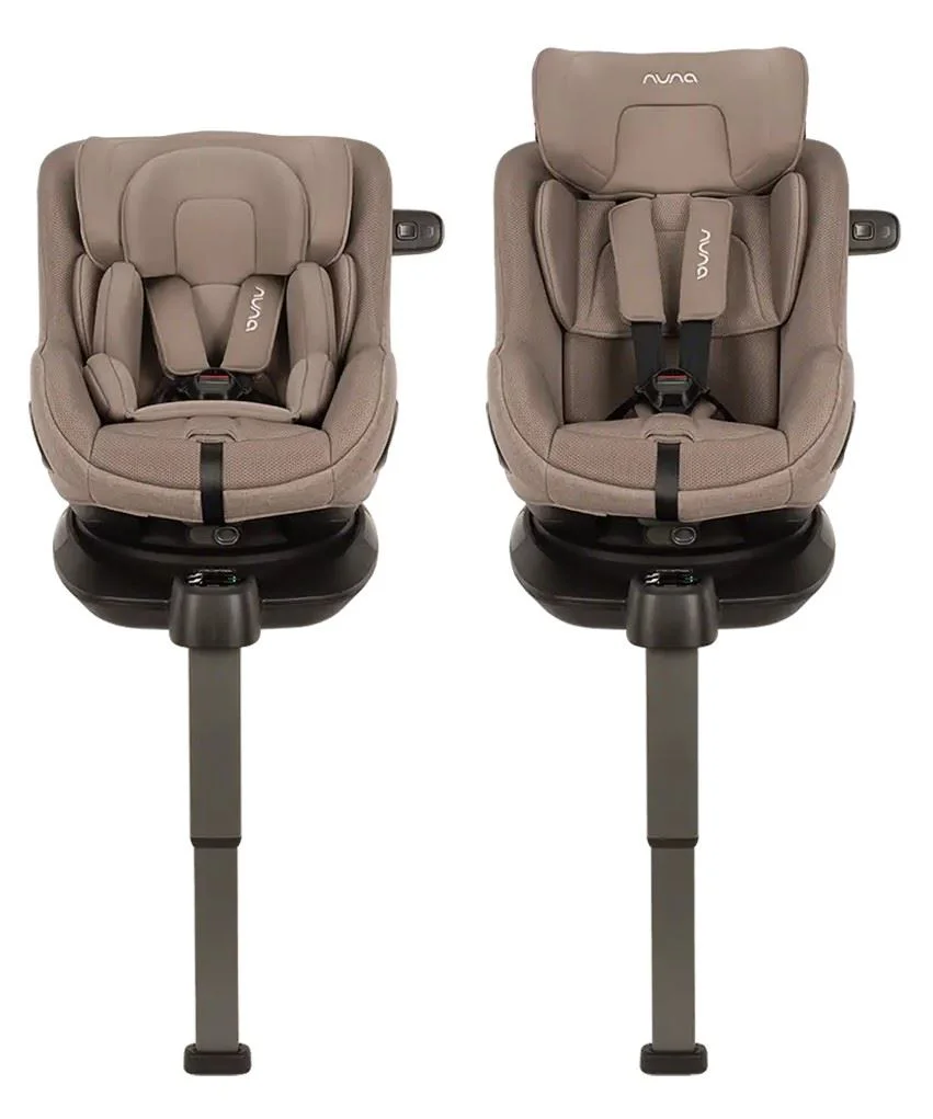 Scaun auto cu isofix Nuna i-Size PRUU Aire Cedar cu capotina integrata, 40-105 cm foto