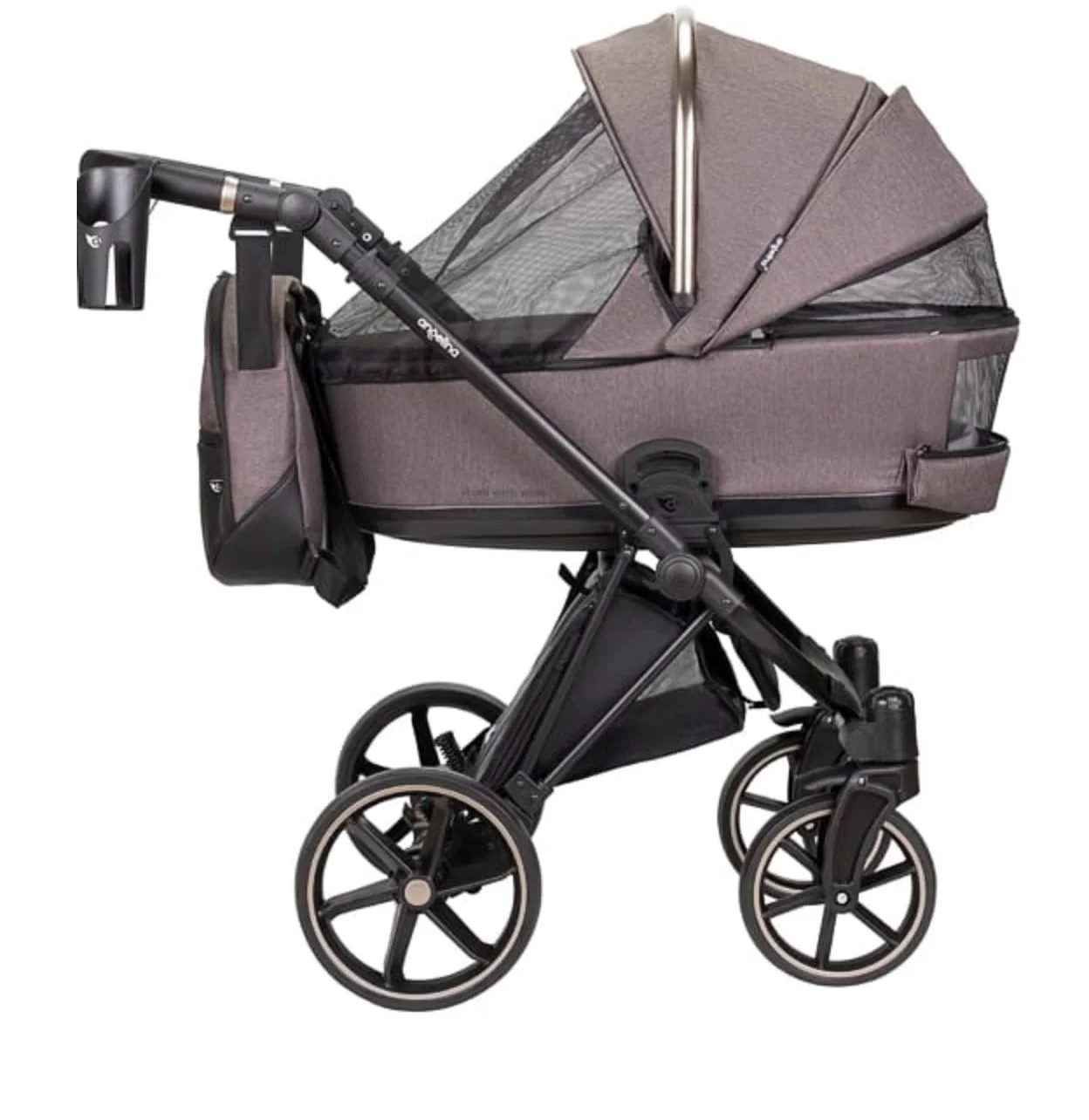 Carucior 2 in 1 Angelina Enigma Premium Maro foto