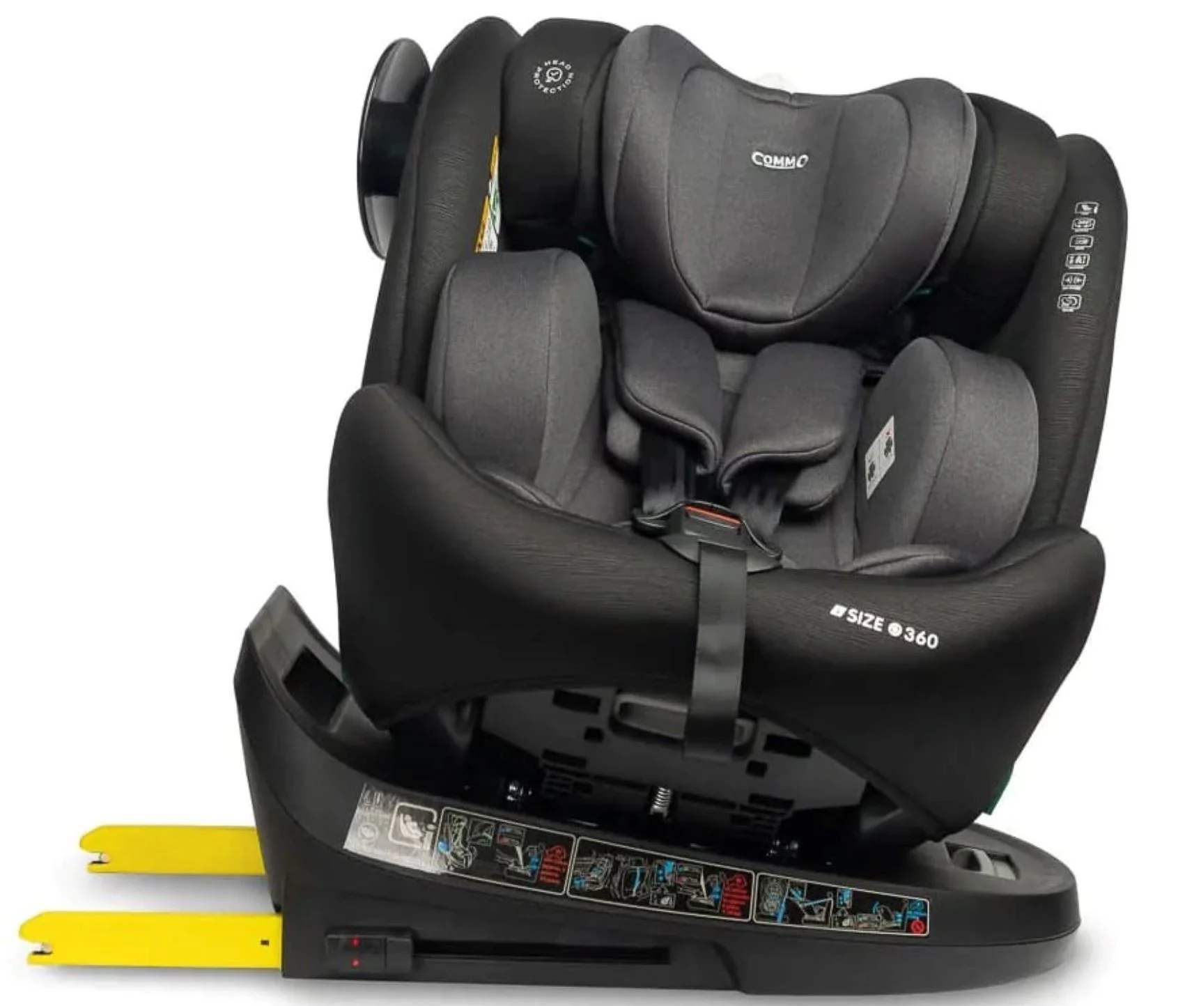 Scaun auto Caretero Isofix Commo Graphite 0-36 kg foto