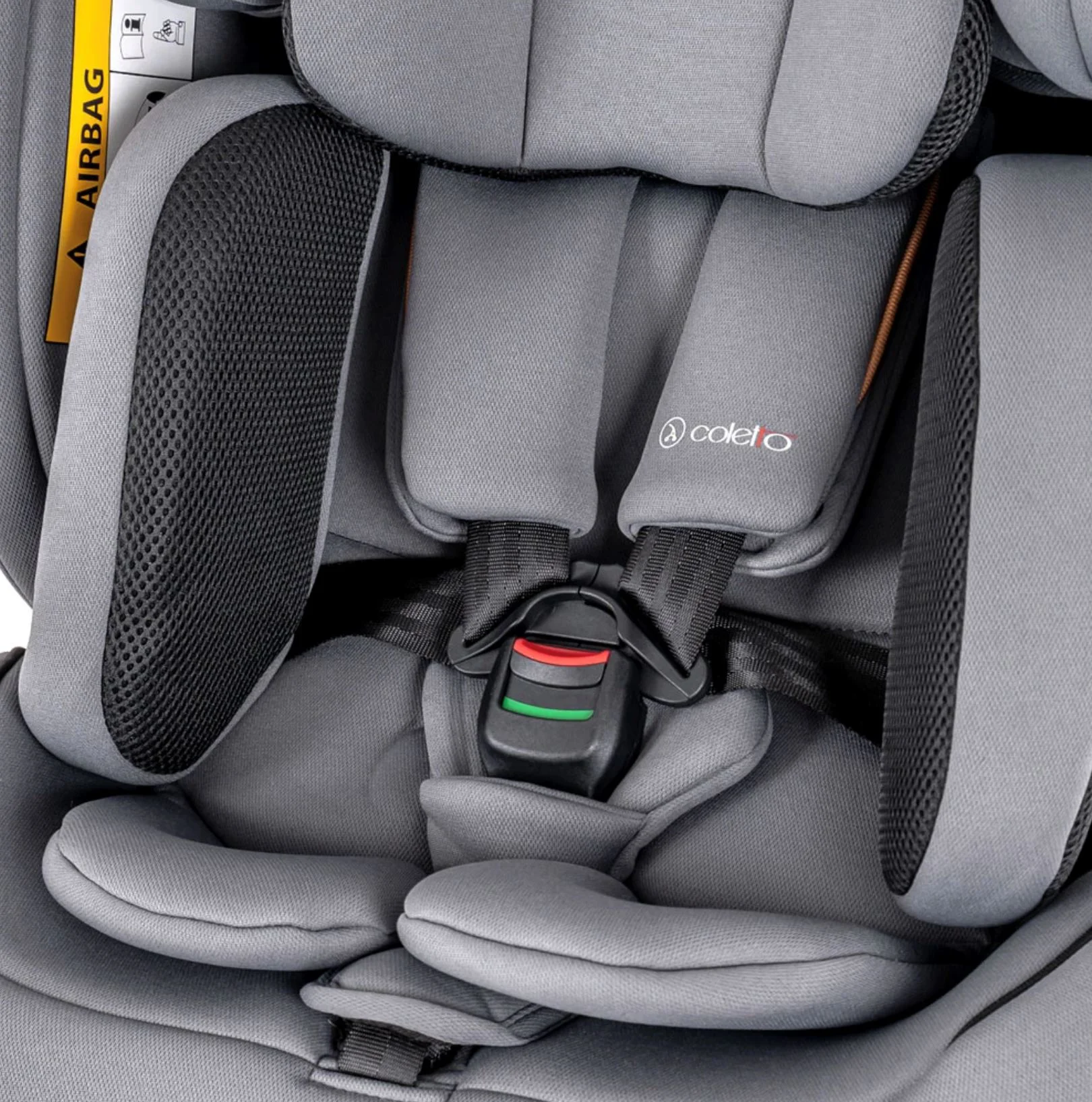 Scaun auto Coletto Isofix Izzy Dark, 0-36 kg Gri foto