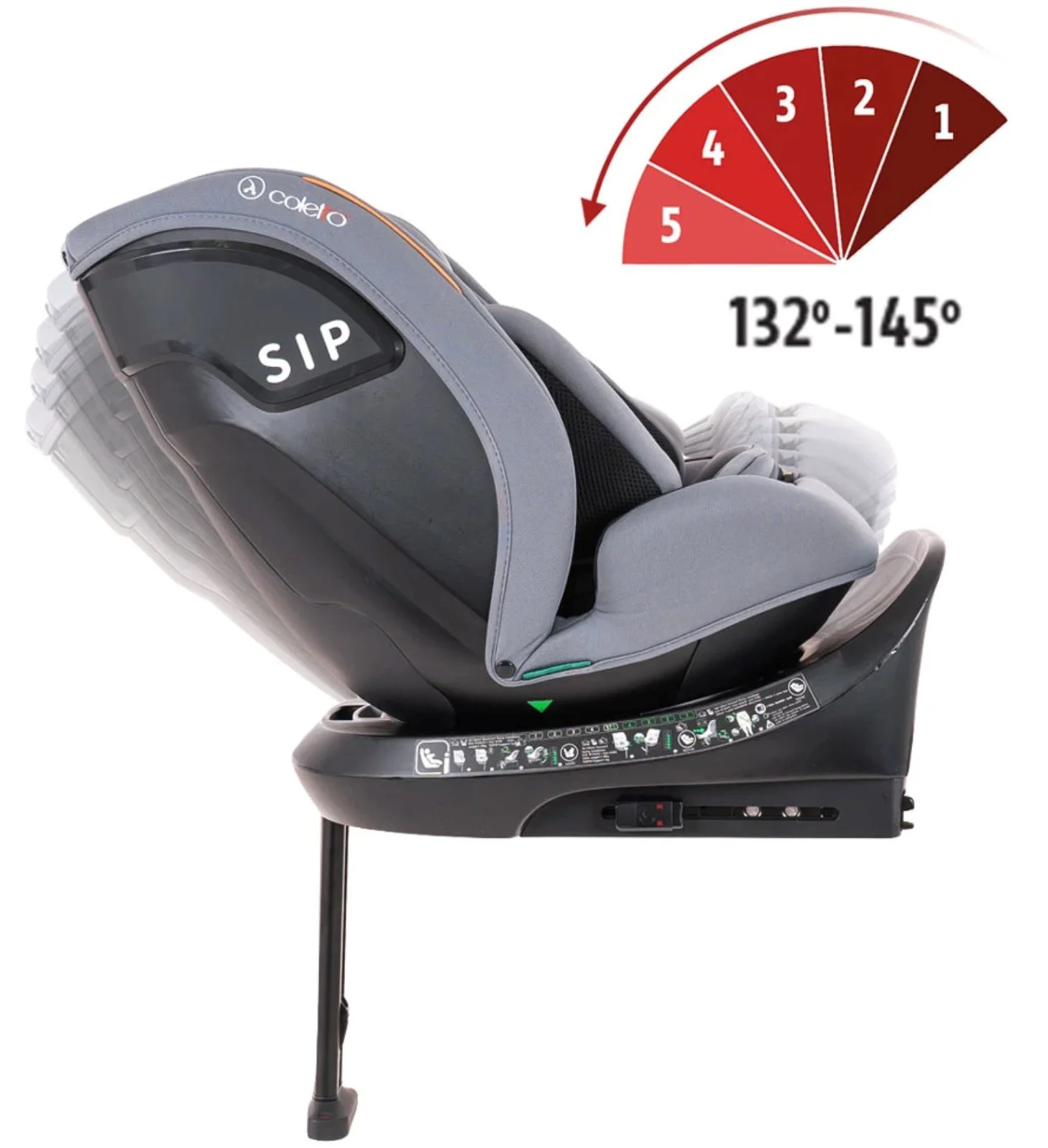 Scaun auto Coletto Isofix Izzy Black, 0-36 kg Negru foto