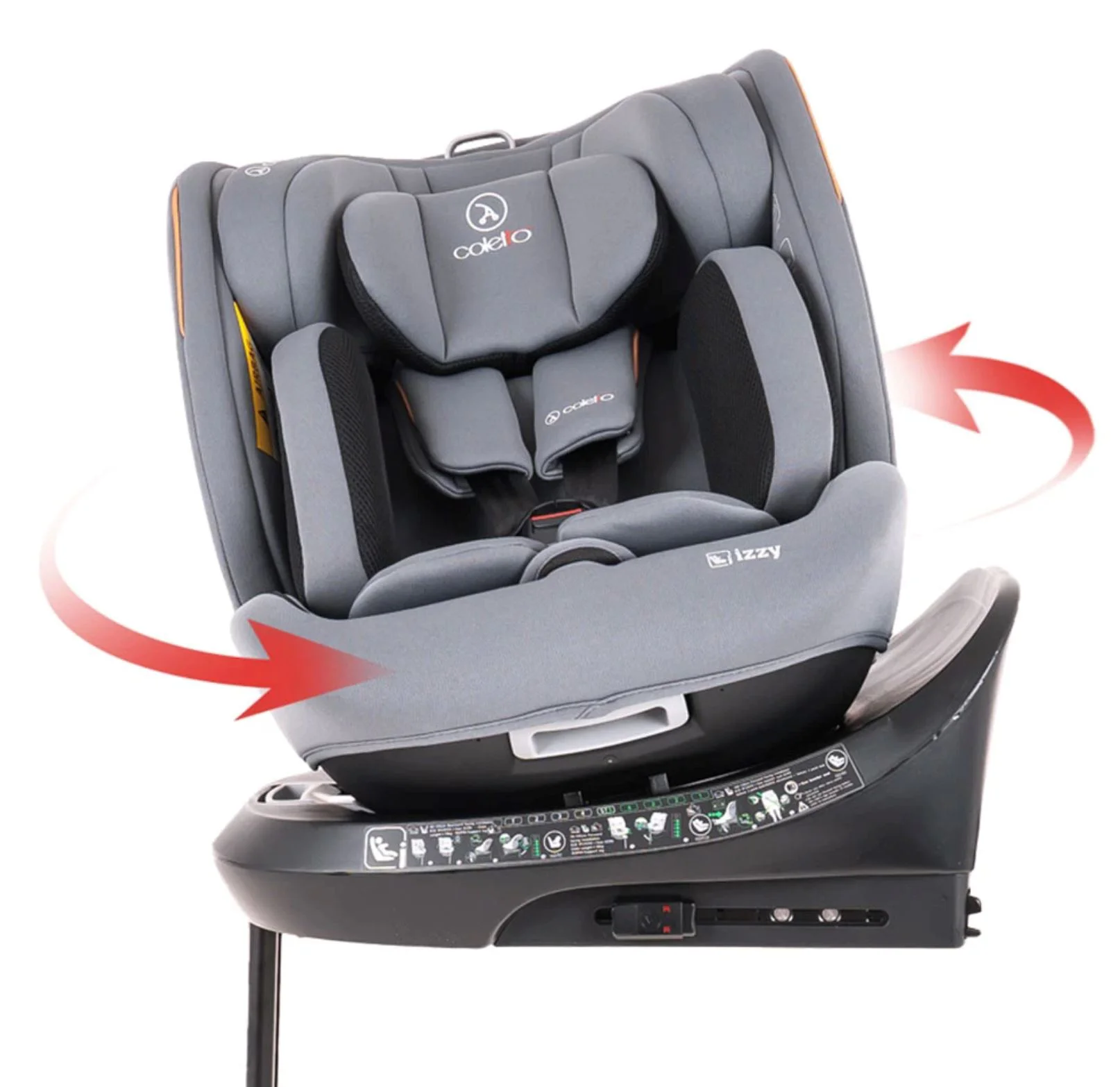 Scaun auto Coletto Isofix Izzy Black, 0-36 kg Negru foto