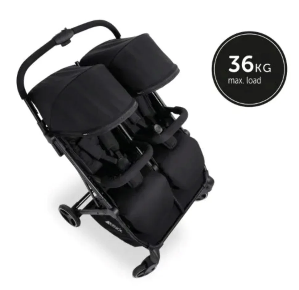 Carucior de plimbare pentru gemeni Hauck Swift X Duo Negru foto